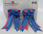 PonyTail Bows 3" Tails Under the Sea- Blue/Pink PonyTail Bows equestrian team apparel online tack store mobile tack store custom farm apparel custom show stable clothing equestrian lifestyle horse show clothing riding clothes PonyTail Bows | Equestrian Hair Accessories horses equestrian tack store