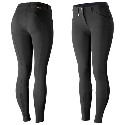 Horze Breeches US 22 (EU 34) / Black Horze Women's Grand Prix Knee Patch Breeches - Silicone Patches equestrian team apparel online tack store mobile tack store custom farm apparel custom show stable clothing equestrian lifestyle horse show clothing riding clothes horses equestrian tack store