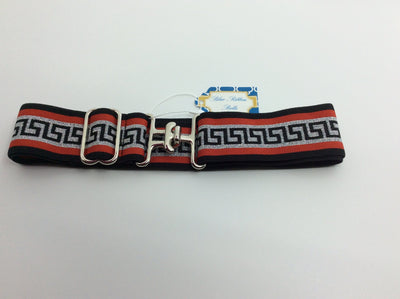Blue Ribbon Belts Belt Red/Black/White Greek Pattern Blue Ribbon Belts 1.5" equestrian team apparel online tack store mobile tack store custom farm apparel custom show stable clothing equestrian lifestyle horse show clothing riding clothes horses equestrian tack store