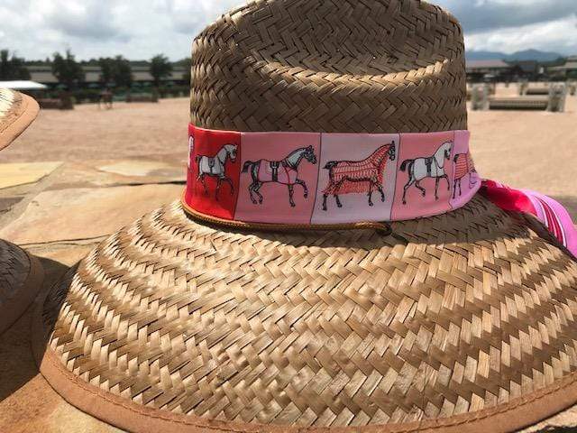 Island Girl Sun Hat Pink Ribbon Derby Day -Island Girls Hats equestrian team apparel online tack store mobile tack store custom farm apparel custom show stable clothing equestrian lifestyle horse show clothing riding clothes horses equestrian tack store
