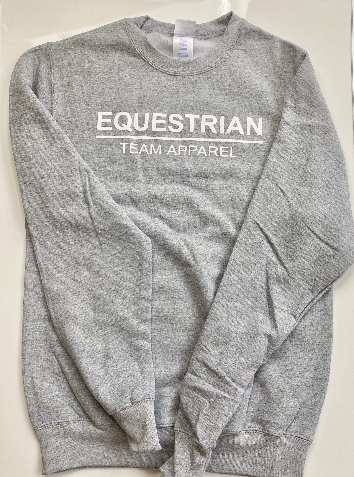 Equestrian Team Apparel Women's Sweat Shirt S / Light Grey ETA Sweatshirts equestrian team apparel online tack store mobile tack store custom farm apparel custom show stable clothing equestrian lifestyle horse show clothing riding clothes horses equestrian tack store