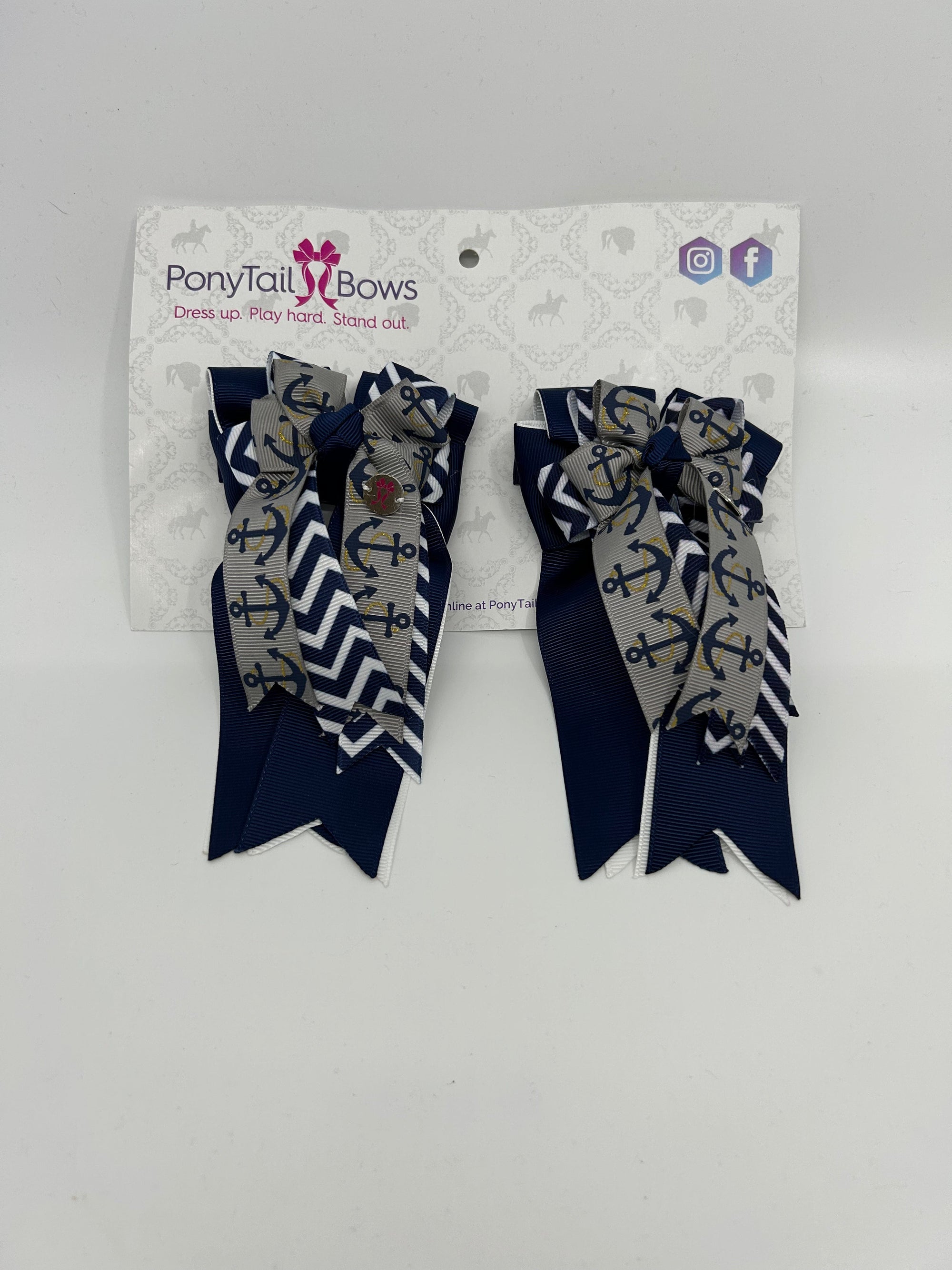 PonyTail Bows 3" Tails Ancors Away PonyTail Bows equestrian team apparel online tack store mobile tack store custom farm apparel custom show stable clothing equestrian lifestyle horse show clothing riding clothes PonyTail Bows | Equestrian Hair Accessories horses equestrian tack store