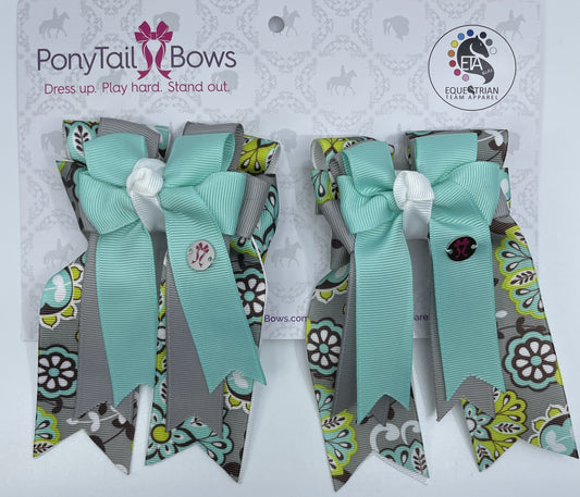 PonyTail Bows 3" Tails Lena PonyTail Bows equestrian team apparel online tack store mobile tack store custom farm apparel custom show stable clothing equestrian lifestyle horse show clothing riding clothes PonyTail Bows | Equestrian Hair Accessories horses equestrian tack store