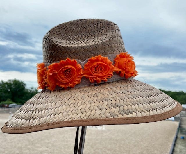 Island Girl Sun Hat One Size Island Girl Hats Orange Roses equestrian team apparel online tack store mobile tack store custom farm apparel custom show stable clothing equestrian lifestyle horse show clothing riding clothes horses equestrian tack store