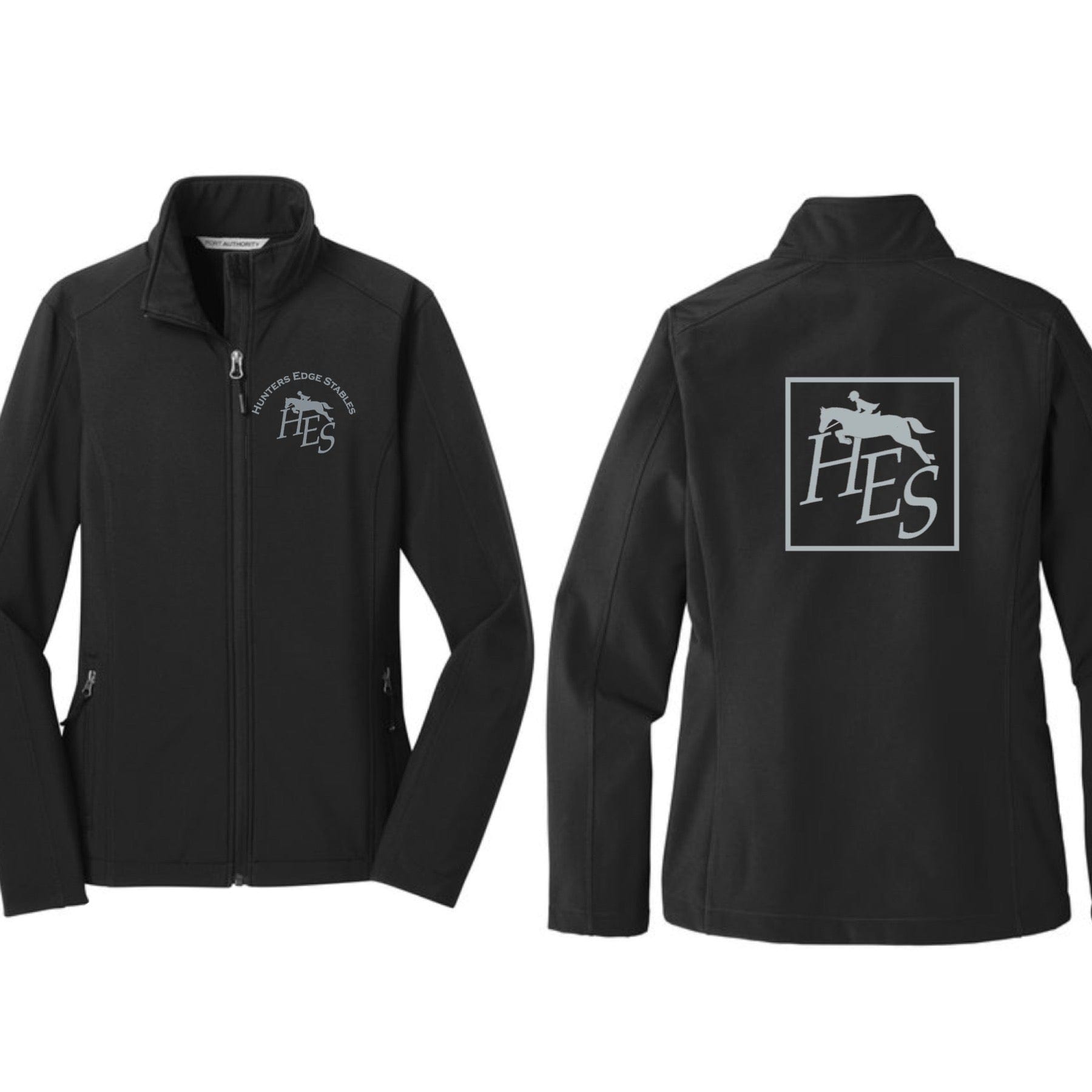 Equestrian Team Apparel Hunters Edge Stables Shell Jacket and Vest equestrian team apparel online tack store mobile tack store custom farm apparel custom show stable clothing equestrian lifestyle horse show clothing riding clothes horses equestrian tack store
