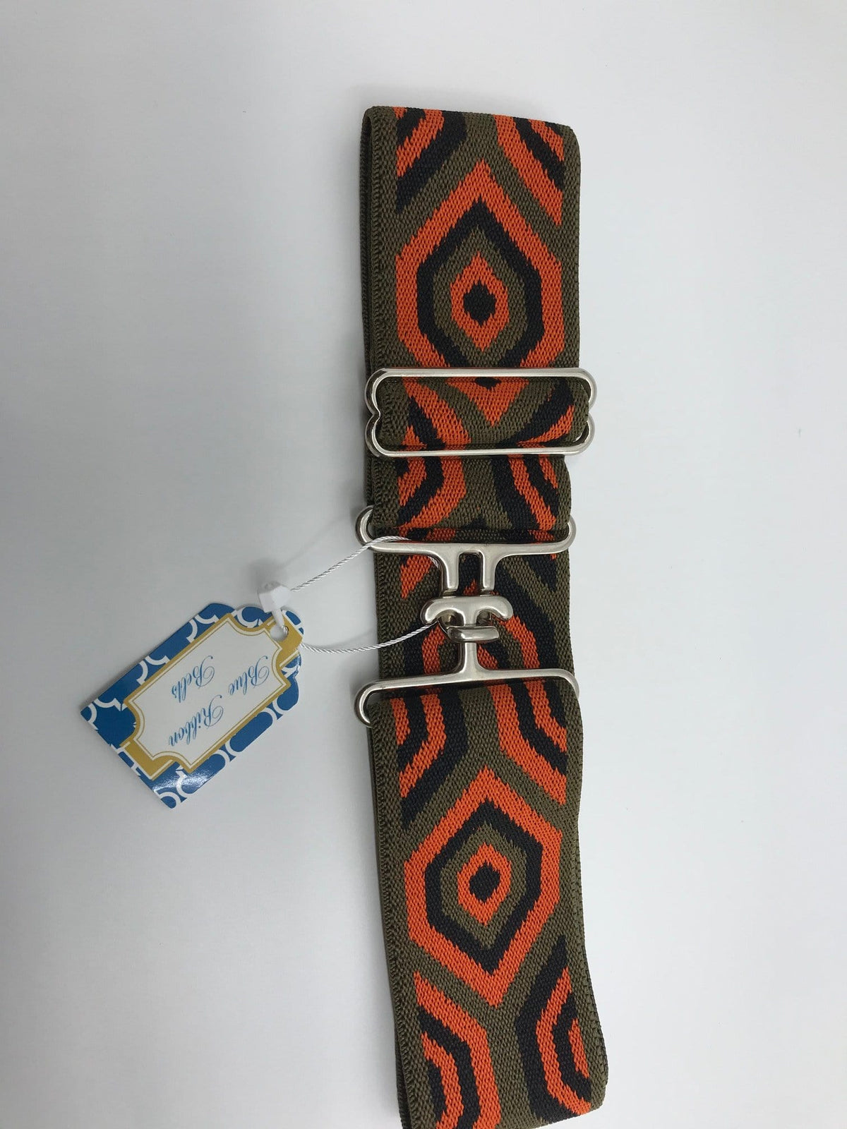 Blue Ribbon Belts Belt Orange/Black/Green Diamond Blue Ribbon Belts - 2 Inch equestrian team apparel online tack store mobile tack store custom farm apparel custom show stable clothing equestrian lifestyle horse show clothing riding clothes horses equestrian tack store