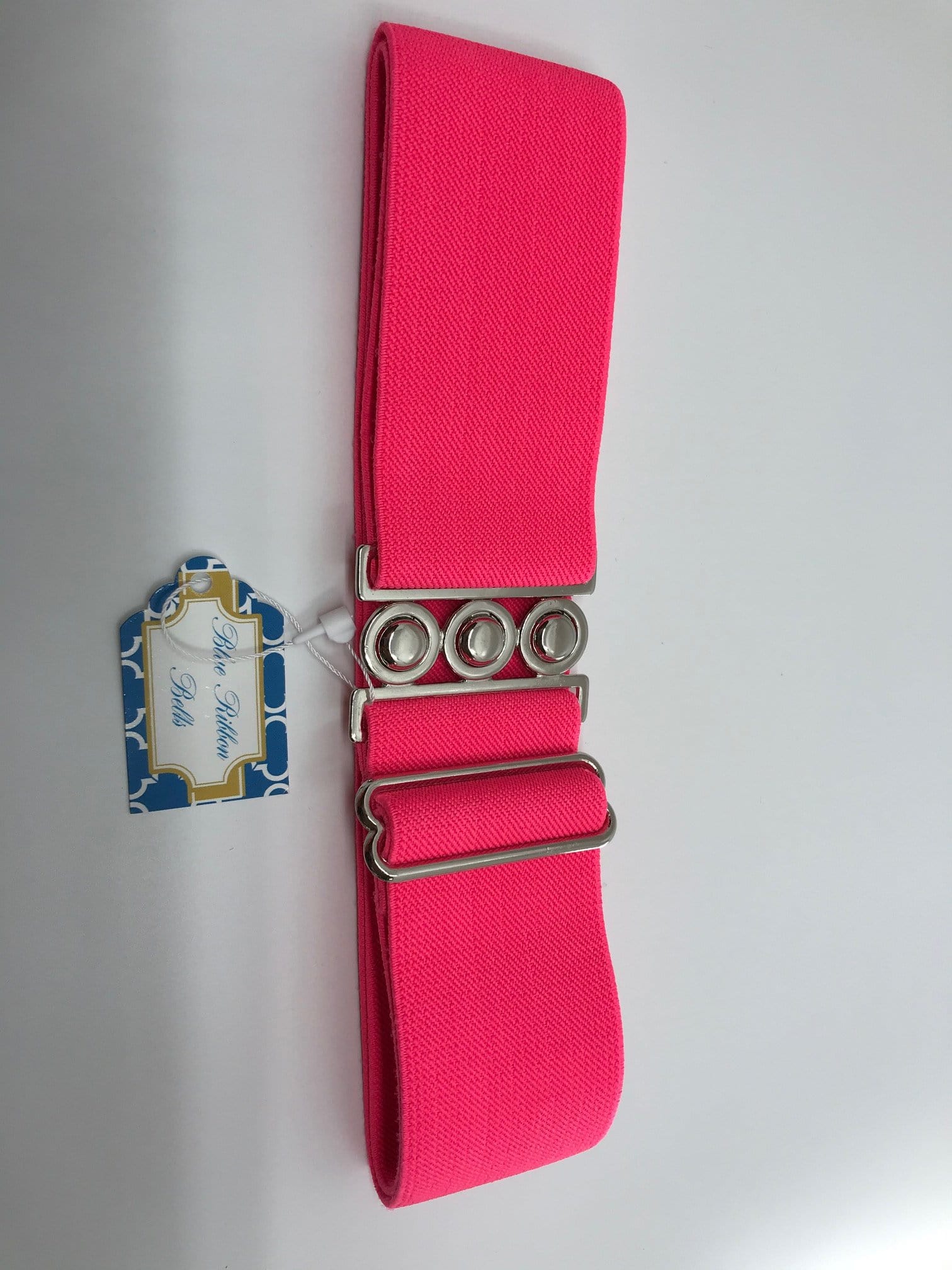Blue Ribbon Belts Belt Bright Pink Blue Ribbon Belts - 2 Inch equestrian team apparel online tack store mobile tack store custom farm apparel custom show stable clothing equestrian lifestyle horse show clothing riding clothes horses equestrian tack store
