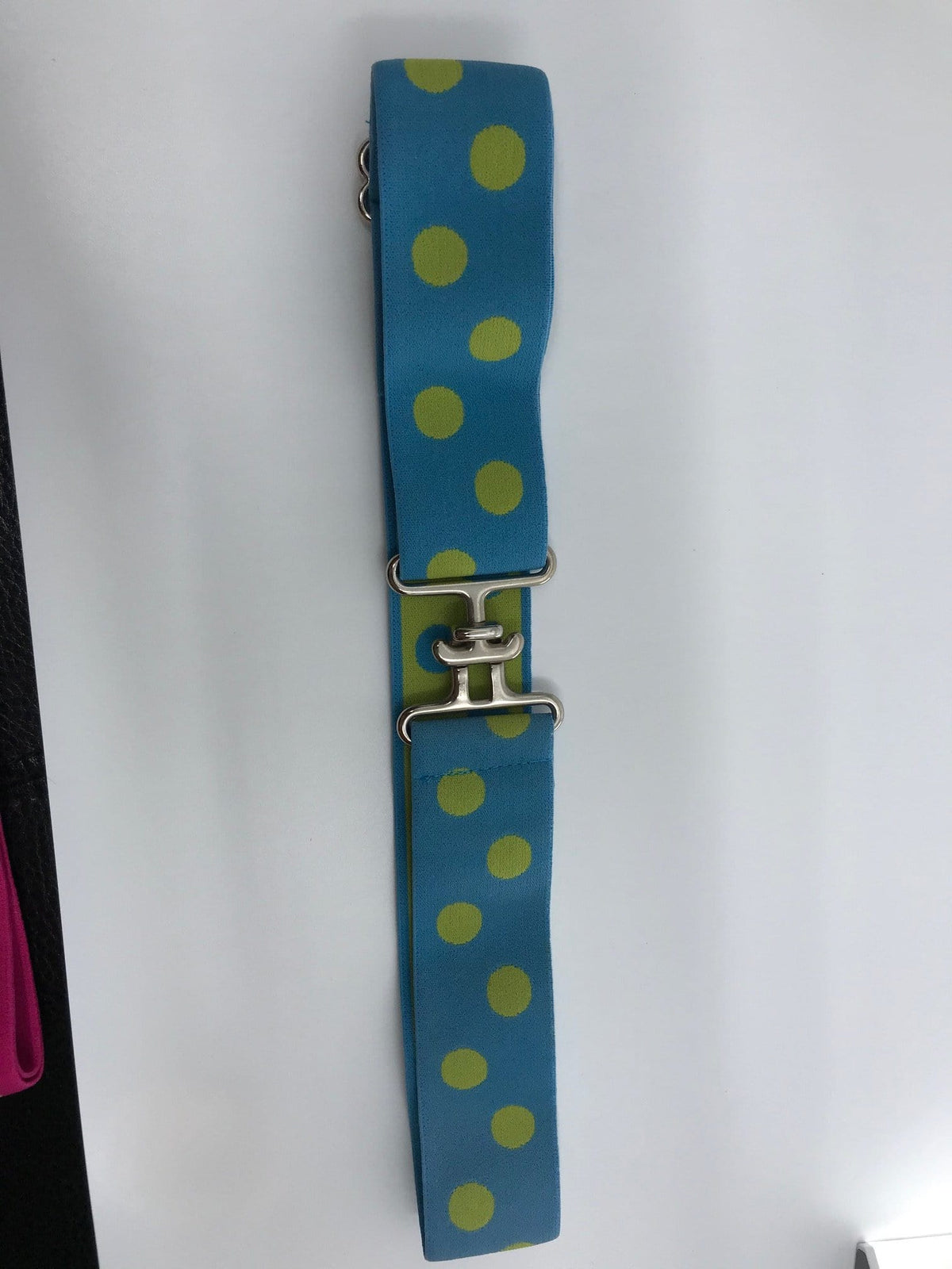 Blue Ribbon Belts Belt Blue/ Lime Dots Blue Ribbon Belts 1.5" equestrian team apparel online tack store mobile tack store custom farm apparel custom show stable clothing equestrian lifestyle horse show clothing riding clothes horses equestrian tack store