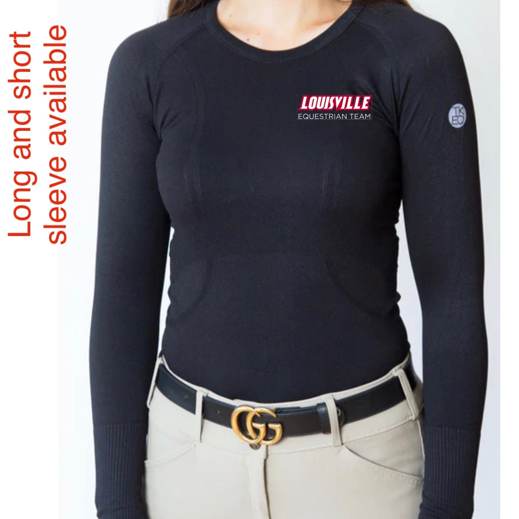 Equestrian Team Apparel Louisville Equestrian Team Hunt Seat TKEQ Seamless Tech Shirt equestrian team apparel online tack store mobile tack store custom farm apparel custom show stable clothing equestrian lifestyle horse show clothing riding clothes horses equestrian tack store