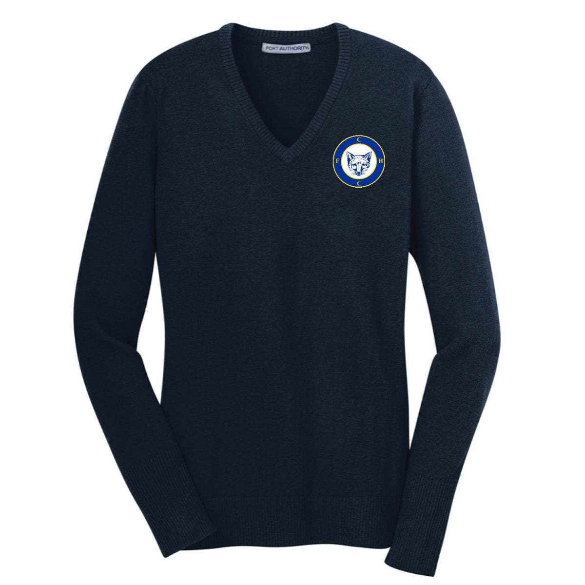 Equestrian Team Apparel FCHC Ladies V Sweater equestrian team apparel online tack store mobile tack store custom farm apparel custom show stable clothing equestrian lifestyle horse show clothing riding clothes horses equestrian tack store