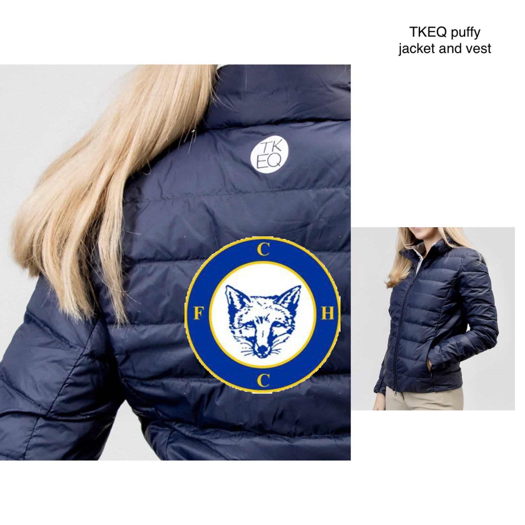 Equestrian Team Apparel FCHC puffy jacket and vest from TKEQ equestrian team apparel online tack store mobile tack store custom farm apparel custom show stable clothing equestrian lifestyle horse show clothing riding clothes horses equestrian tack store