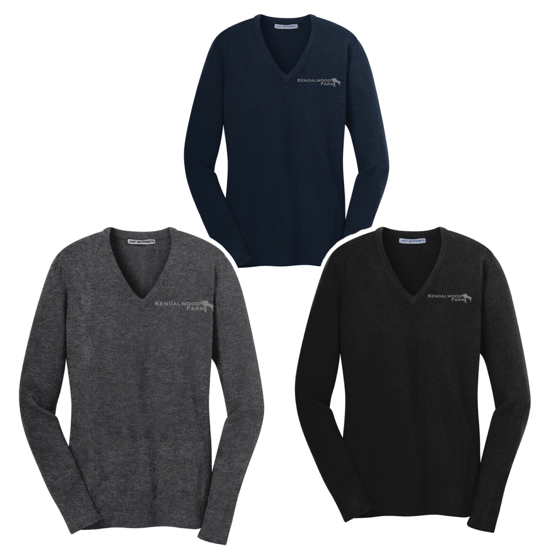 Equestrian Team Apparel Kendalwood Farm V neck Sweater equestrian team apparel online tack store mobile tack store custom farm apparel custom show stable clothing equestrian lifestyle horse show clothing riding clothes horses equestrian tack store