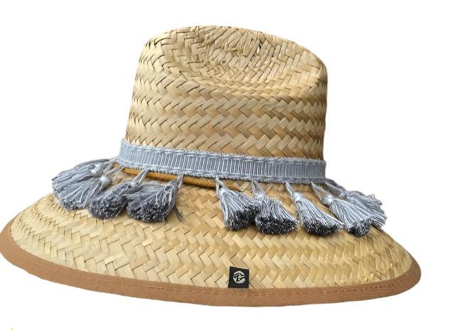 Island Girl Sun Hat one size fits most / Dusk Grey Island Girl Hats Tassels equestrian team apparel online tack store mobile tack store custom farm apparel custom show stable clothing equestrian lifestyle horse show clothing riding clothes horses equestrian tack store