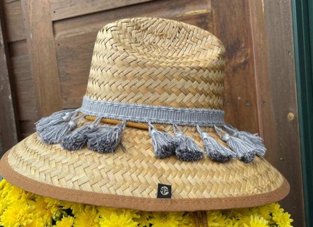 Island Girl Sun Hat one size fits most / Dusk Grey Island Girl Hats Tassels equestrian team apparel online tack store mobile tack store custom farm apparel custom show stable clothing equestrian lifestyle horse show clothing riding clothes horses equestrian tack store
