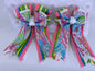 PonyTail Bows 3" Tails PonyTail Bows- Coral Reef/Pastel Striped equestrian team apparel online tack store mobile tack store custom farm apparel custom show stable clothing equestrian lifestyle horse show clothing riding clothes PonyTail Bows | Equestrian Hair Accessories horses equestrian tack store