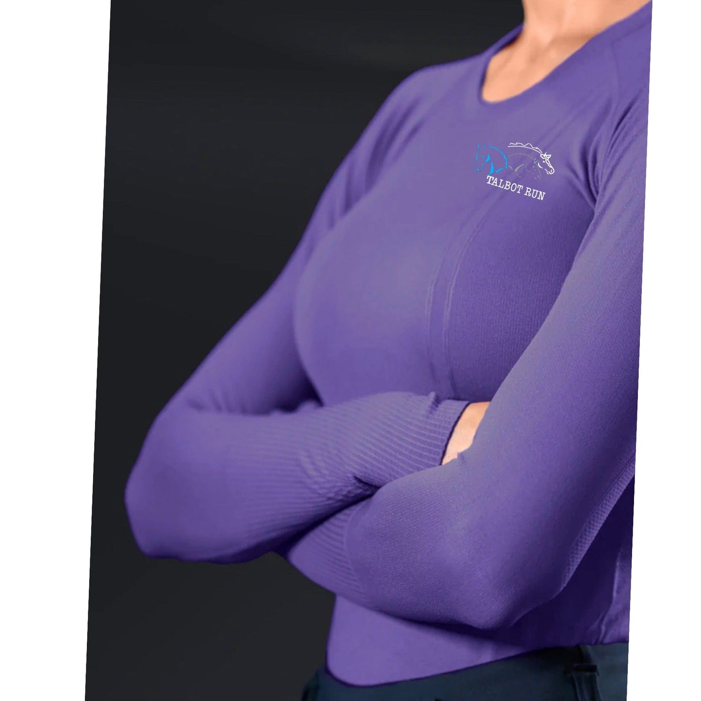 Equestrian Team Apparel XS/S / Purple Talbot Run Tech Shirt equestrian team apparel online tack store mobile tack store custom farm apparel custom show stable clothing equestrian lifestyle horse show clothing riding clothes horses equestrian tack store