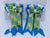 PonyTail Bows 3" Tails PonyTail Bows- Ocean Blue/Green Spring Flowers equestrian team apparel online tack store mobile tack store custom farm apparel custom show stable clothing equestrian lifestyle horse show clothing riding clothes PonyTail Bows | Equestrian Hair Accessories horses equestrian tack store