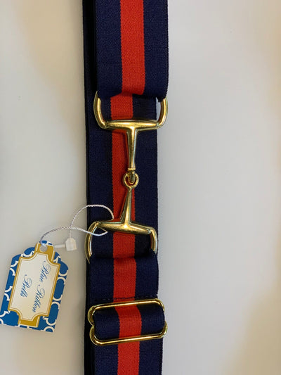 Blue Ribbon Belts Belt Navy/Red Stripe Blue Ribbon Belts 1.5" equestrian team apparel online tack store mobile tack store custom farm apparel custom show stable clothing equestrian lifestyle horse show clothing riding clothes horses equestrian tack store