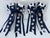 PonyTail Bows 3" Tails PonyTail Bows- Navy Paws/Stripe equestrian team apparel online tack store mobile tack store custom farm apparel custom show stable clothing equestrian lifestyle horse show clothing riding clothes PonyTail Bows | Equestrian Hair Accessories horses equestrian tack store
