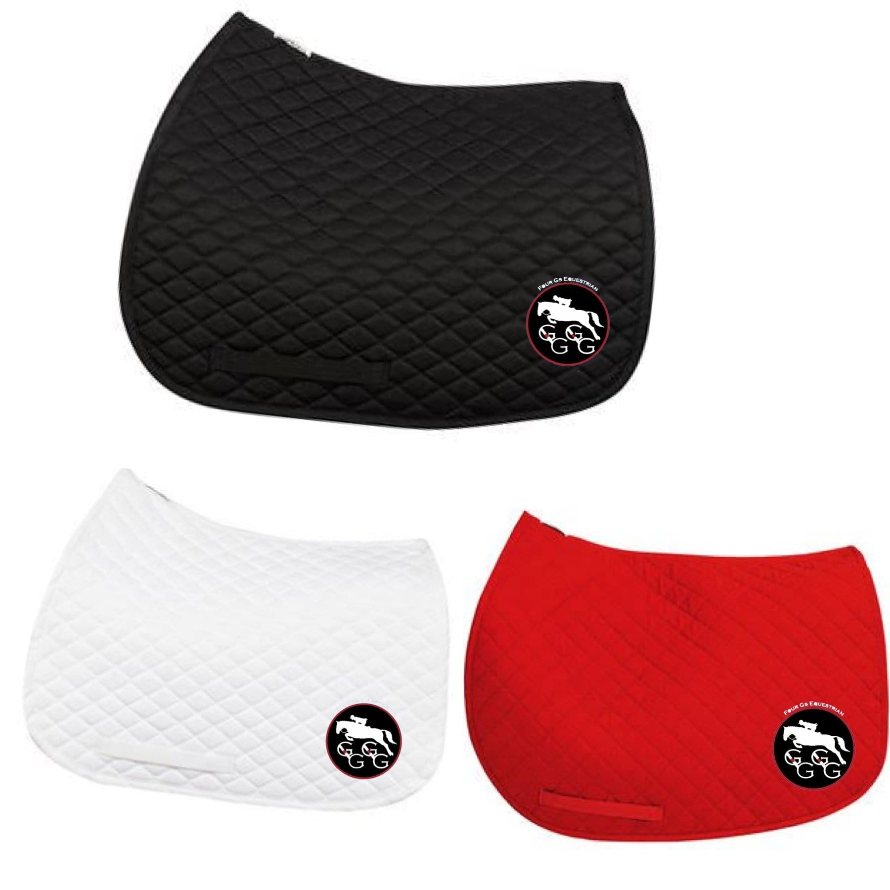 Equestrian Team Apparel Custom Saddle Pads Four G's saddle pad equestrian team apparel online tack store mobile tack store custom farm apparel custom show stable clothing equestrian lifestyle horse show clothing riding clothes horses equestrian tack store