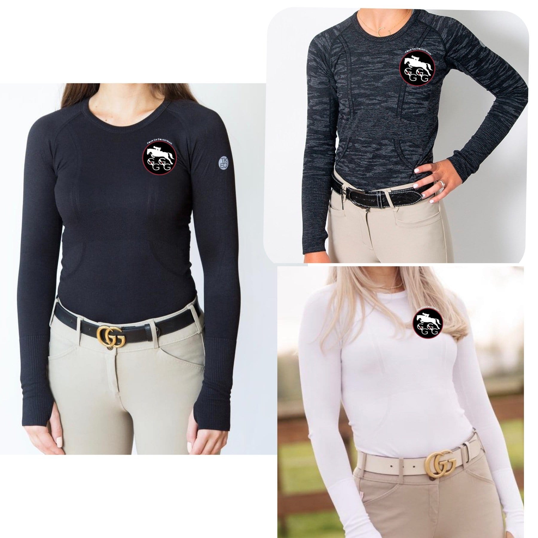 Equestrian Team Apparel Four G's TKEQ tech shirt equestrian team apparel online tack store mobile tack store custom farm apparel custom show stable clothing equestrian lifestyle horse show clothing riding clothes horses equestrian tack store