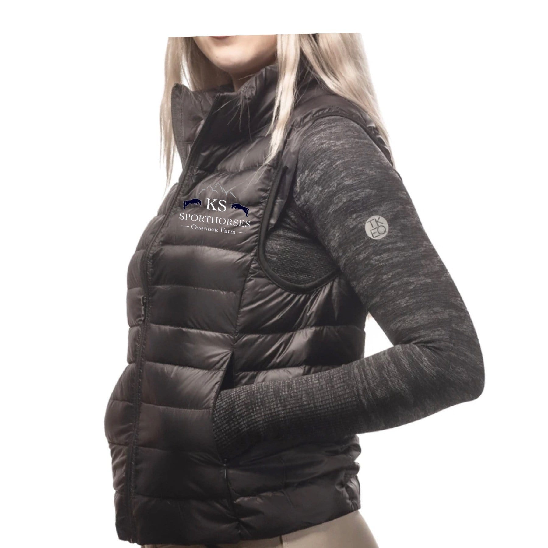 Equestrian Team Apparel KS Sporthorses Puffy Vest equestrian team apparel online tack store mobile tack store custom farm apparel custom show stable clothing equestrian lifestyle horse show clothing riding clothes horses equestrian tack store