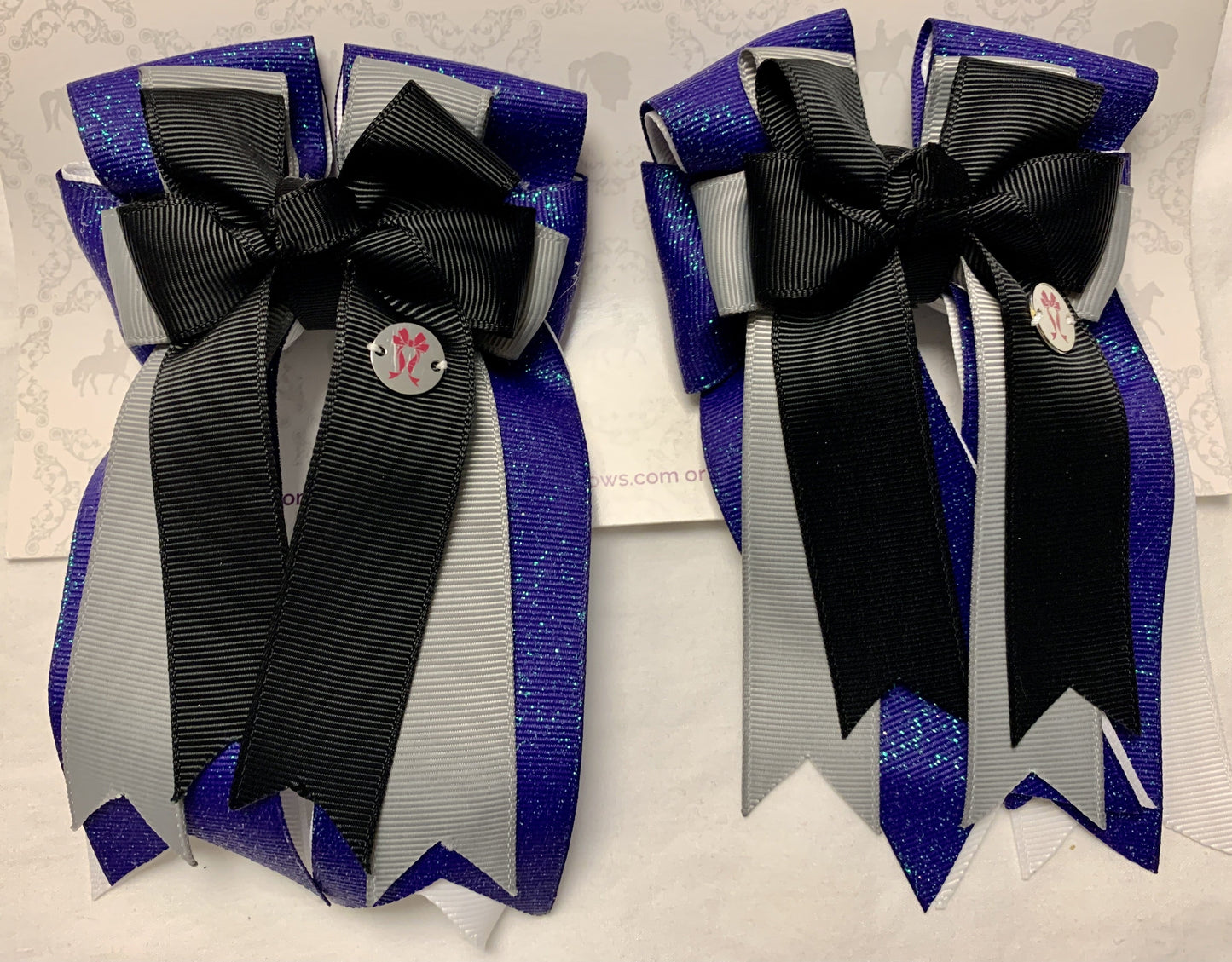 PonyTail Bows 3" Tails Sabrina PonyTail Bows equestrian team apparel online tack store mobile tack store custom farm apparel custom show stable clothing equestrian lifestyle horse show clothing riding clothes PonyTail Bows | Equestrian Hair Accessories horses equestrian tack store