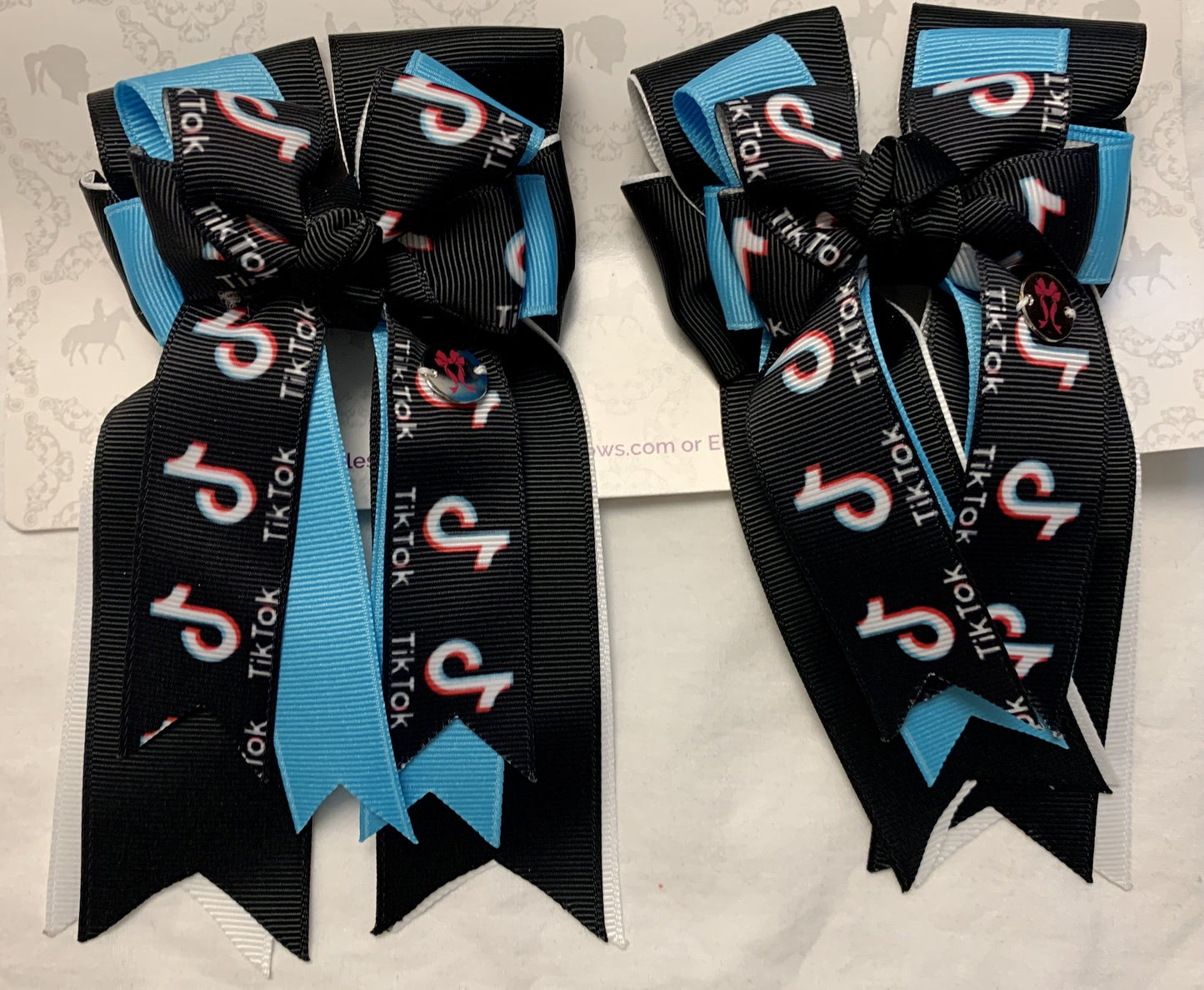 PonyTail Bows 3" Tails TikTok 1 PonyTail Bows equestrian team apparel online tack store mobile tack store custom farm apparel custom show stable clothing equestrian lifestyle horse show clothing riding clothes PonyTail Bows | Equestrian Hair Accessories horses equestrian tack store