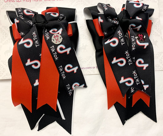 PonyTail Bows 3" Tails TikTok 2 PonyTail Bows equestrian team apparel online tack store mobile tack store custom farm apparel custom show stable clothing equestrian lifestyle horse show clothing riding clothes PonyTail Bows | Equestrian Hair Accessories horses equestrian tack store