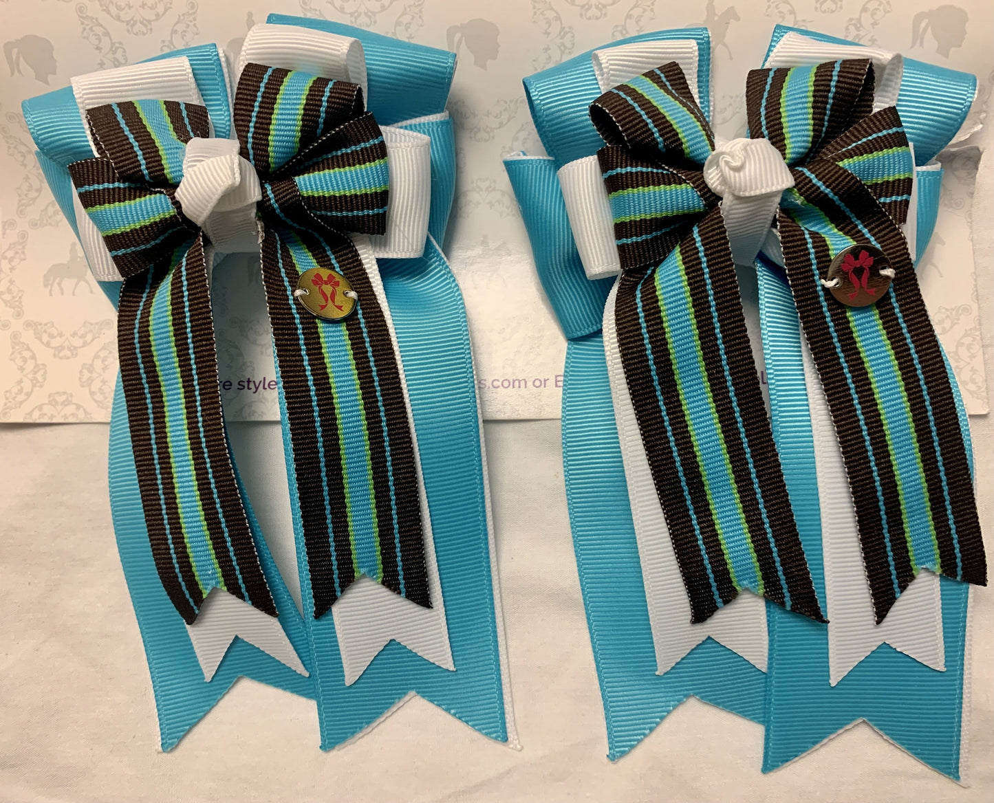 PonyTail Bows 3" Tails Tiffany Blue PonyTail Bows equestrian team apparel online tack store mobile tack store custom farm apparel custom show stable clothing equestrian lifestyle horse show clothing riding clothes PonyTail Bows | Equestrian Hair Accessories horses equestrian tack store