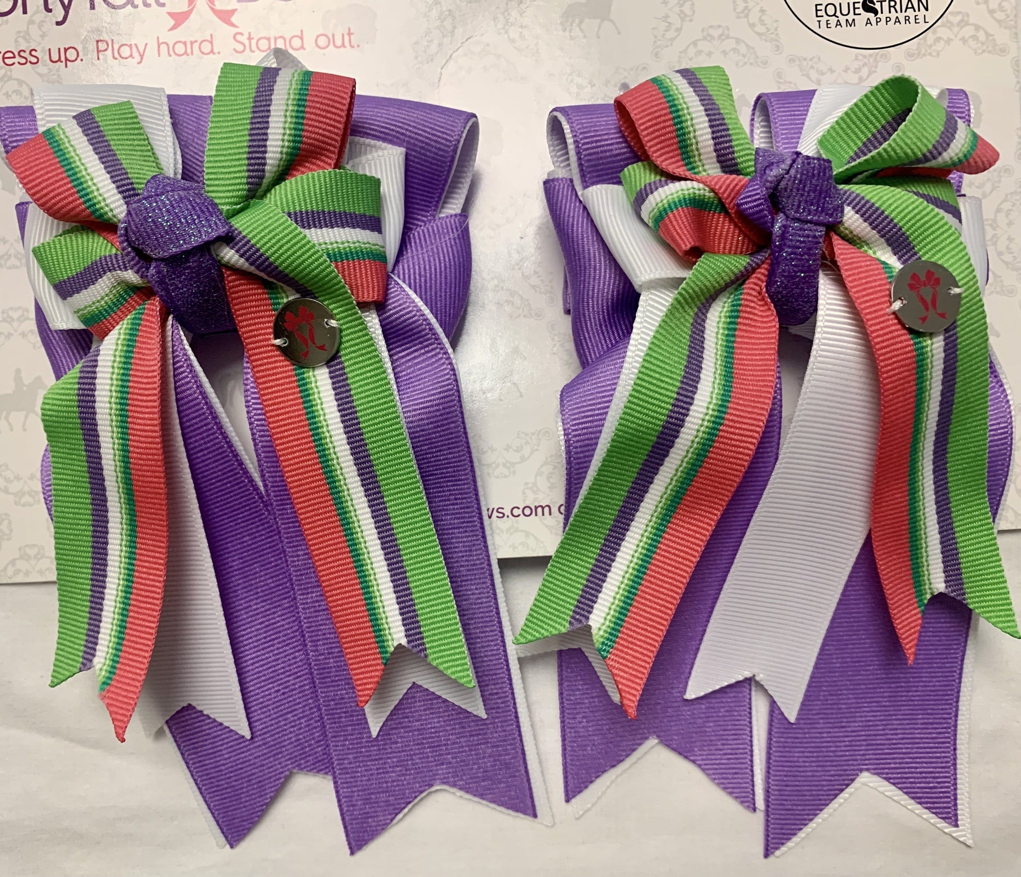 PonyTail Bows 3" Tails Jolly Rancher Bows equestrian team apparel online tack store mobile tack store custom farm apparel custom show stable clothing equestrian lifestyle horse show clothing riding clothes PonyTail Bows | Equestrian Hair Accessories horses equestrian tack store