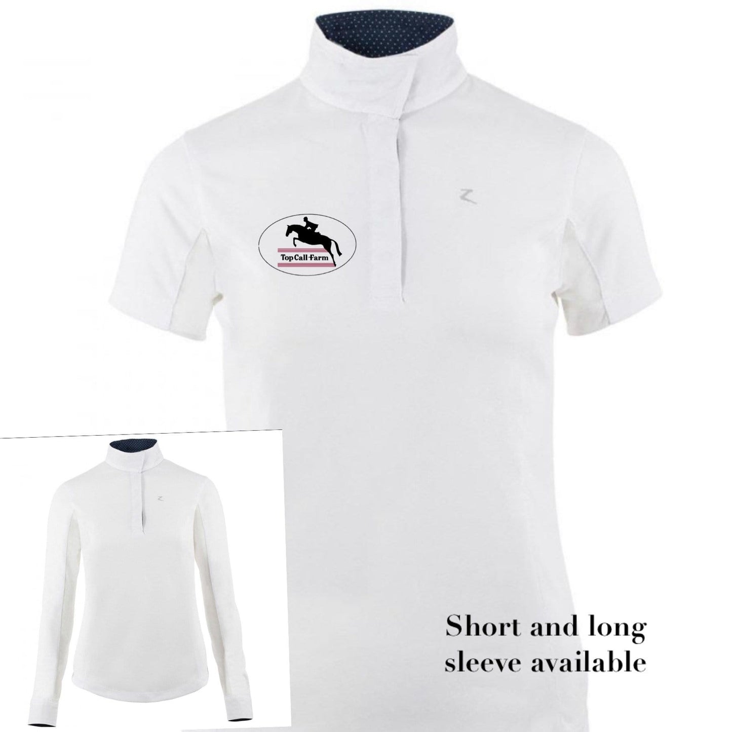 Equestrian Team Apparel Top Call Farm Show Shirt equestrian team apparel online tack store mobile tack store custom farm apparel custom show stable clothing equestrian lifestyle horse show clothing riding clothes horses equestrian tack store