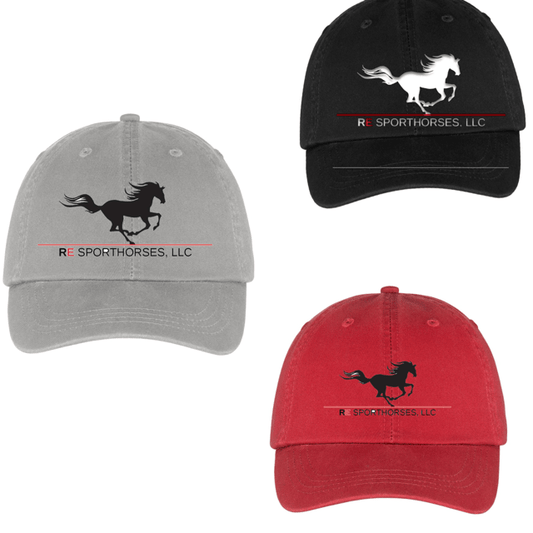 Equestrian Team Apparel Custom Team Shirts RE Sporthorses, LLC Baseball Cap equestrian team apparel online tack store mobile tack store custom farm apparel custom show stable clothing equestrian lifestyle horse show clothing riding clothes horses equestrian tack store