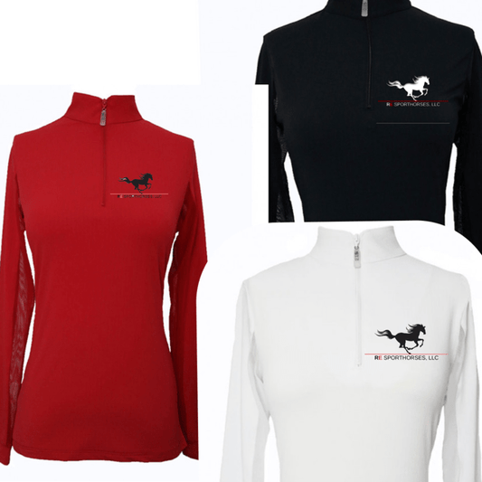 Equestrian Team Apparel Custom Team Shirts RE Sporthorses, LLC Sun Shirt equestrian team apparel online tack store mobile tack store custom farm apparel custom show stable clothing equestrian lifestyle horse show clothing riding clothes horses equestrian tack store