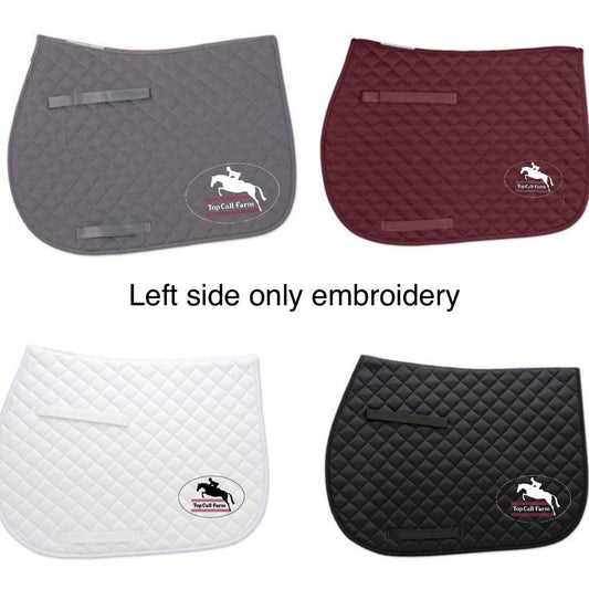 Equestrian Team Apparel Top Call Farm Saddle Pad equestrian team apparel online tack store mobile tack store custom farm apparel custom show stable clothing equestrian lifestyle horse show clothing riding clothes horses equestrian tack store