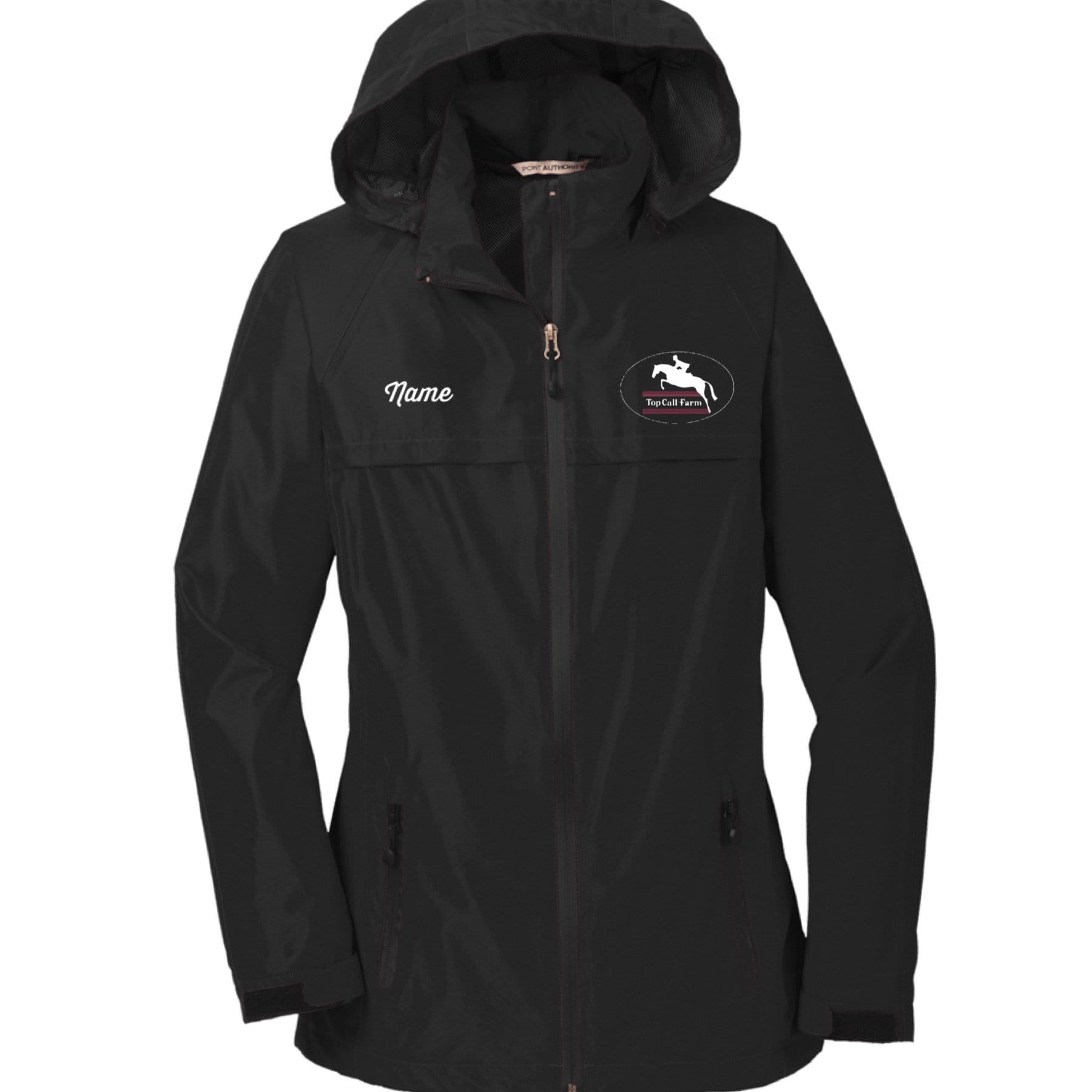 Equestrian Team Apparel Top Call Farm Rain Jacket equestrian team apparel online tack store mobile tack store custom farm apparel custom show stable clothing equestrian lifestyle horse show clothing riding clothes horses equestrian tack store