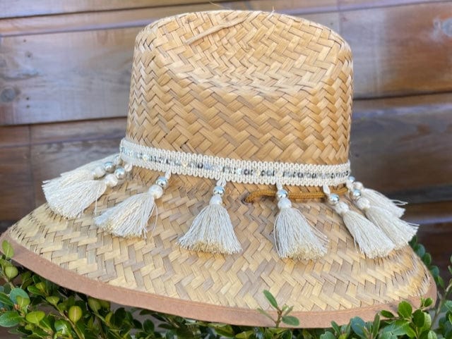 Island Girl Sun Hat Island Girl Hats Tassels equestrian team apparel online tack store mobile tack store custom farm apparel custom show stable clothing equestrian lifestyle horse show clothing riding clothes horses equestrian tack store