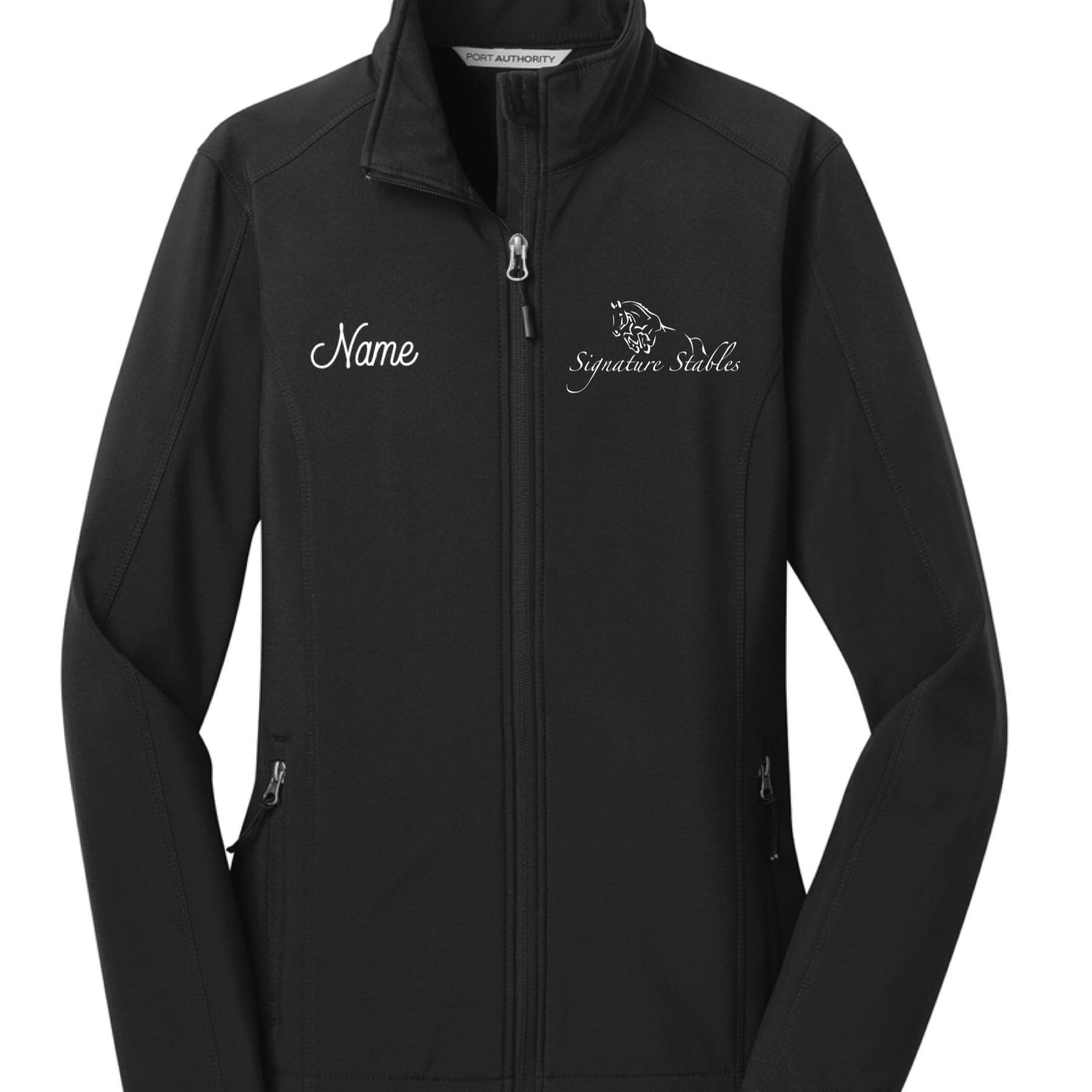Equestrian Team Apparel Signature Stables Shell Jacket equestrian team apparel online tack store mobile tack store custom farm apparel custom show stable clothing equestrian lifestyle horse show clothing riding clothes horses equestrian tack store