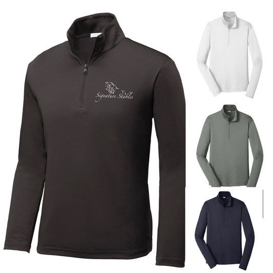 Equestrian Team Apparel Signature Stables Men's Sun Shirt equestrian team apparel online tack store mobile tack store custom farm apparel custom show stable clothing equestrian lifestyle horse show clothing riding clothes horses equestrian tack store