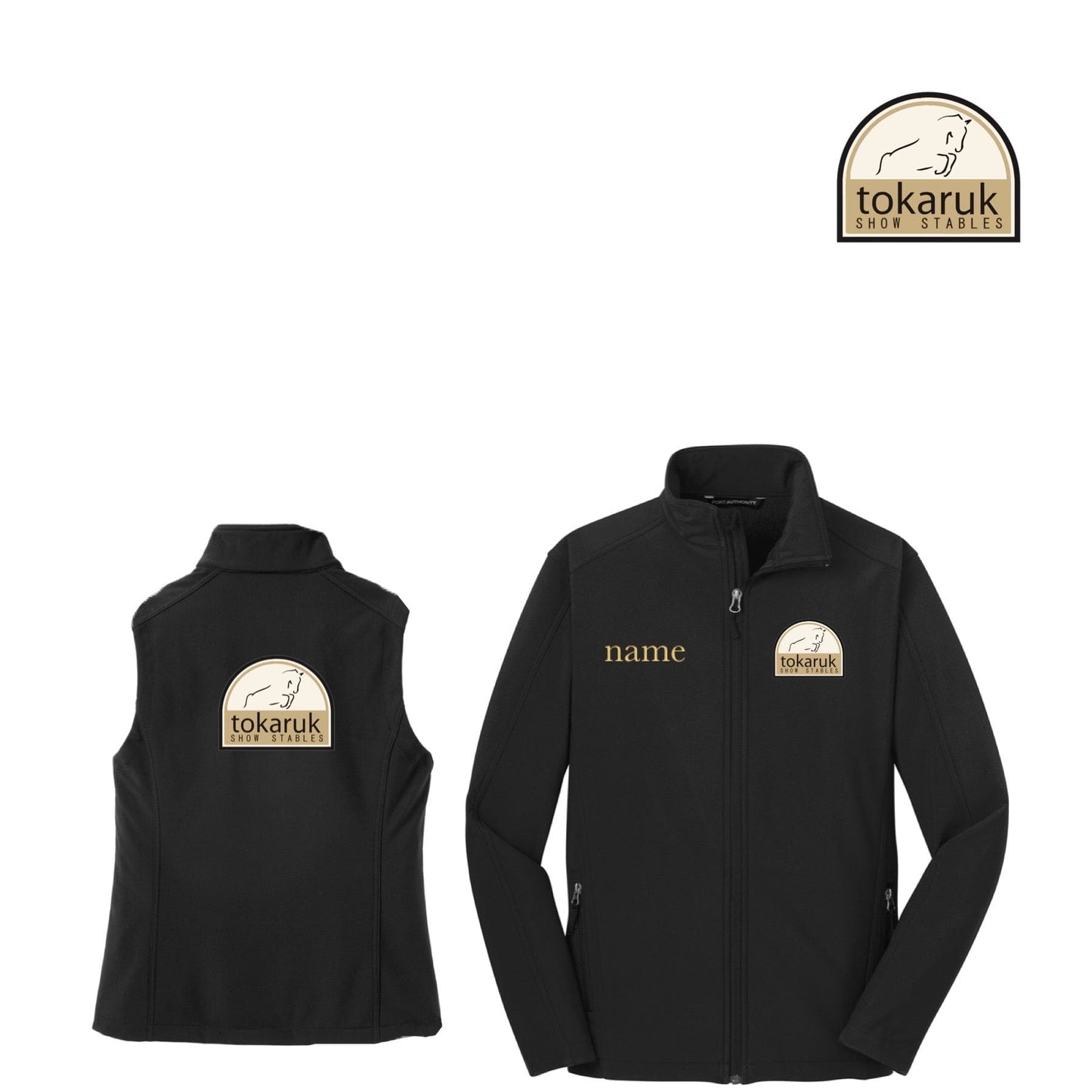 Equestrian Team Apparel Tokaruk Show Stables Shell Jacket and Vest equestrian team apparel online tack store mobile tack store custom farm apparel custom show stable clothing equestrian lifestyle horse show clothing riding clothes horses equestrian tack store