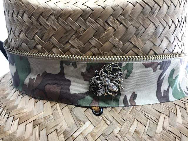 Island Girl Sun Hat One Size Camo with Gold Zip Island Girl Hat equestrian team apparel online tack store mobile tack store custom farm apparel custom show stable clothing equestrian lifestyle horse show clothing riding clothes horses equestrian tack store