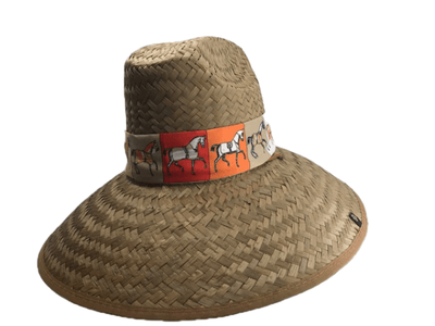 Island Girl Sun Hat Orange Ribbon Derby Day -Island Girls Hats equestrian team apparel online tack store mobile tack store custom farm apparel custom show stable clothing equestrian lifestyle horse show clothing riding clothes horses equestrian tack store