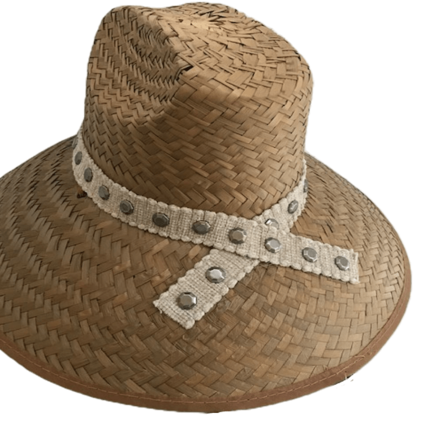 Island Girl Sun Hat One Size Island Girl Hats / Tan with Silver accents equestrian team apparel online tack store mobile tack store custom farm apparel custom show stable clothing equestrian lifestyle horse show clothing riding clothes horses equestrian tack store