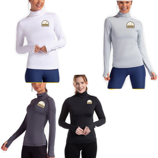 Equestrian Team Apparel Tokaruk Show Stables Ladies Turtleneck Sun Shirt equestrian team apparel online tack store mobile tack store custom farm apparel custom show stable clothing equestrian lifestyle horse show clothing riding clothes horses equestrian tack store