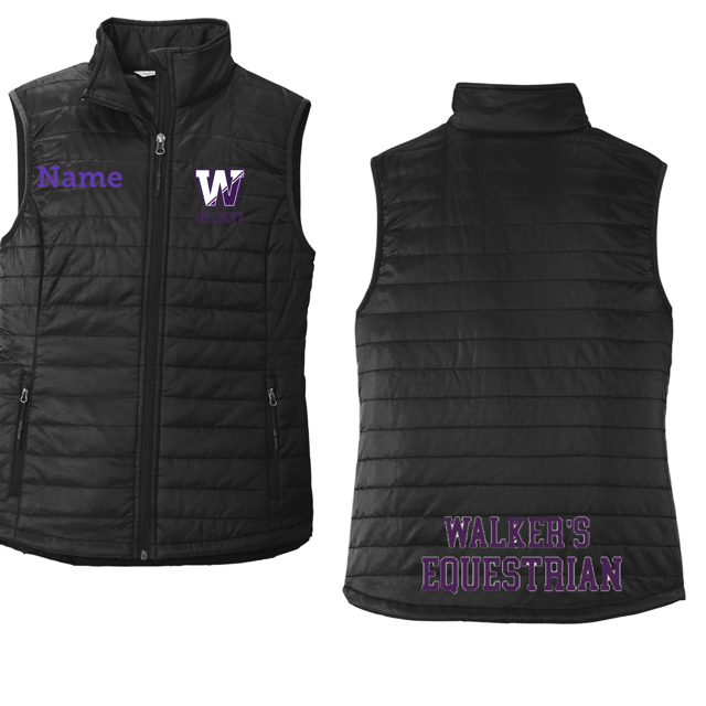 Equestrian Team Apparel Custom Vests Walker's Equestrian Puffy Vest equestrian team apparel online tack store mobile tack store custom farm apparel custom show stable clothing equestrian lifestyle horse show clothing riding clothes horses equestrian tack store