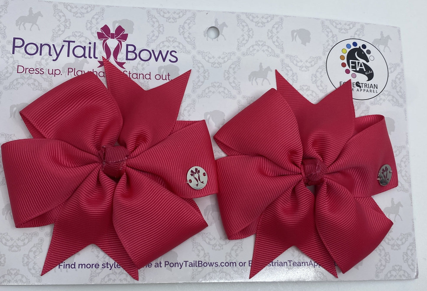 PonyTail Bows Pinwheel Pinwheel Hot Pink PonyTail Bows equestrian team apparel online tack store mobile tack store custom farm apparel custom show stable clothing equestrian lifestyle horse show clothing riding clothes PonyTail Bows | Equestrian Hair Accessories horses equestrian tack store