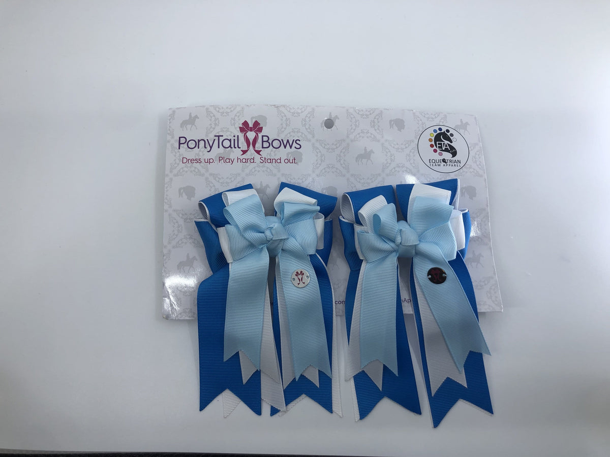 PonyTail Bows 3" Tails Ocean PonyTail Bows equestrian team apparel online tack store mobile tack store custom farm apparel custom show stable clothing equestrian lifestyle horse show clothing riding clothes PonyTail Bows | Equestrian Hair Accessories horses equestrian tack store