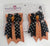 PonyTail Bows 3" Tails Orange Black Polka Dot PonyTail Bows equestrian team apparel online tack store mobile tack store custom farm apparel custom show stable clothing equestrian lifestyle horse show clothing riding clothes PonyTail Bows | Equestrian Hair Accessories horses equestrian tack store