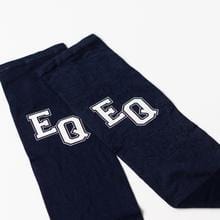 TKEQ Socks Classic Navy EQ Logo TKEQ Boot Socks equestrian team apparel online tack store mobile tack store custom farm apparel custom show stable clothing equestrian lifestyle horse show clothing riding clothes horses equestrian tack store