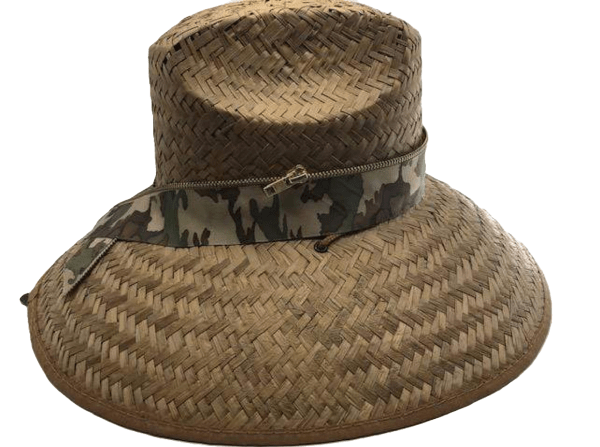 Island Girl Sun Hat One Size Camo with Gold Zip Island Girl Hat equestrian team apparel online tack store mobile tack store custom farm apparel custom show stable clothing equestrian lifestyle horse show clothing riding clothes horses equestrian tack store